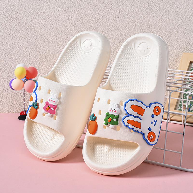 Trendy And Fun Eva Slide Slippers For Girls Featuring Rabbit And Astronaut Designs Perfect For All Seasons