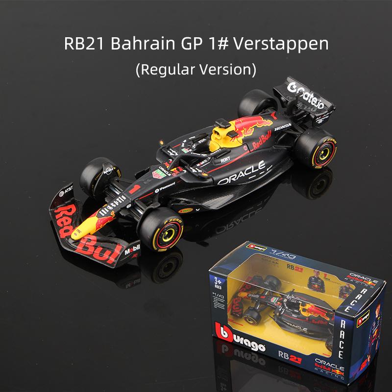 Bburago 1:43 Verstappen F1 Alloy Car Model Red Bull Racing RB16B RB19 RB20 RB21 Static Diecast Toy
