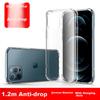 IPhone 12 Pro Max Case, Shockproof Protective Cover, 6.7-Inch Full Coverage Soft with Air Cushion, Dual Material Anti-Drop, High Transparency