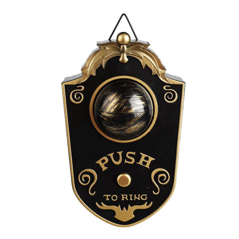 Halloween One-eyed Doorbell Decoration Electric Light-emitting and Sound-emitting Eyeball Doorbell Secret Room Prank Prop