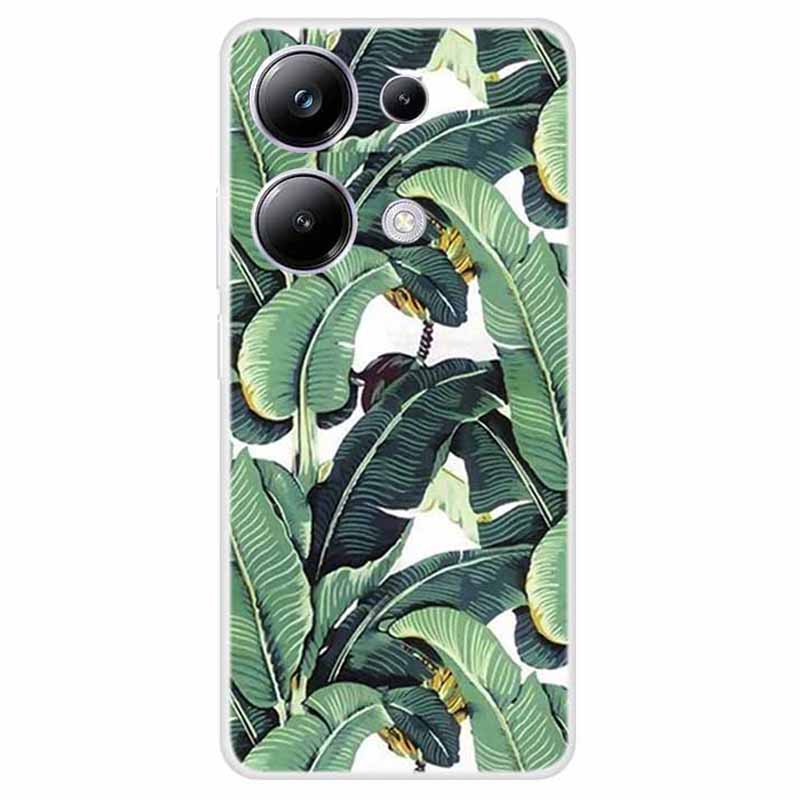 

Для Xiaomi Redmi Note 13 Pro 4G/Poco M6 Pro 4G чехол из ТПУ с печатью узора, чехол для телефона Banana Leaves