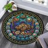 Marine Life Glass Round Area Rug Under Office Chairs Bedroom Living Room Home Decor