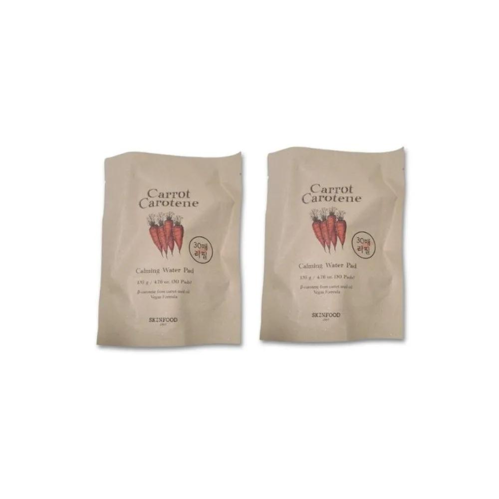 Skinfood Carrot Carotene Calming Water Pad Refill 30 Pads x 2