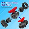 Irrigation Double Way Ball Valve Plastic Water Pipe Fittings PE Pipe Faucet Diverter Lawn