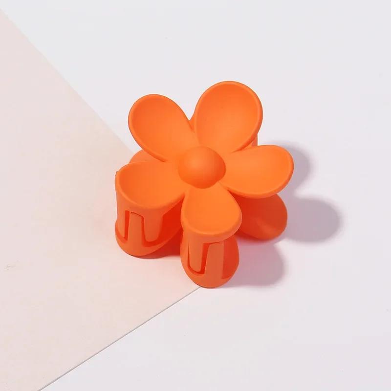 3.5cm 7cm Korea Flower Shape Hair Claw Clips Women Girls Ponytail Hairpin Barrette Headwear Accessories