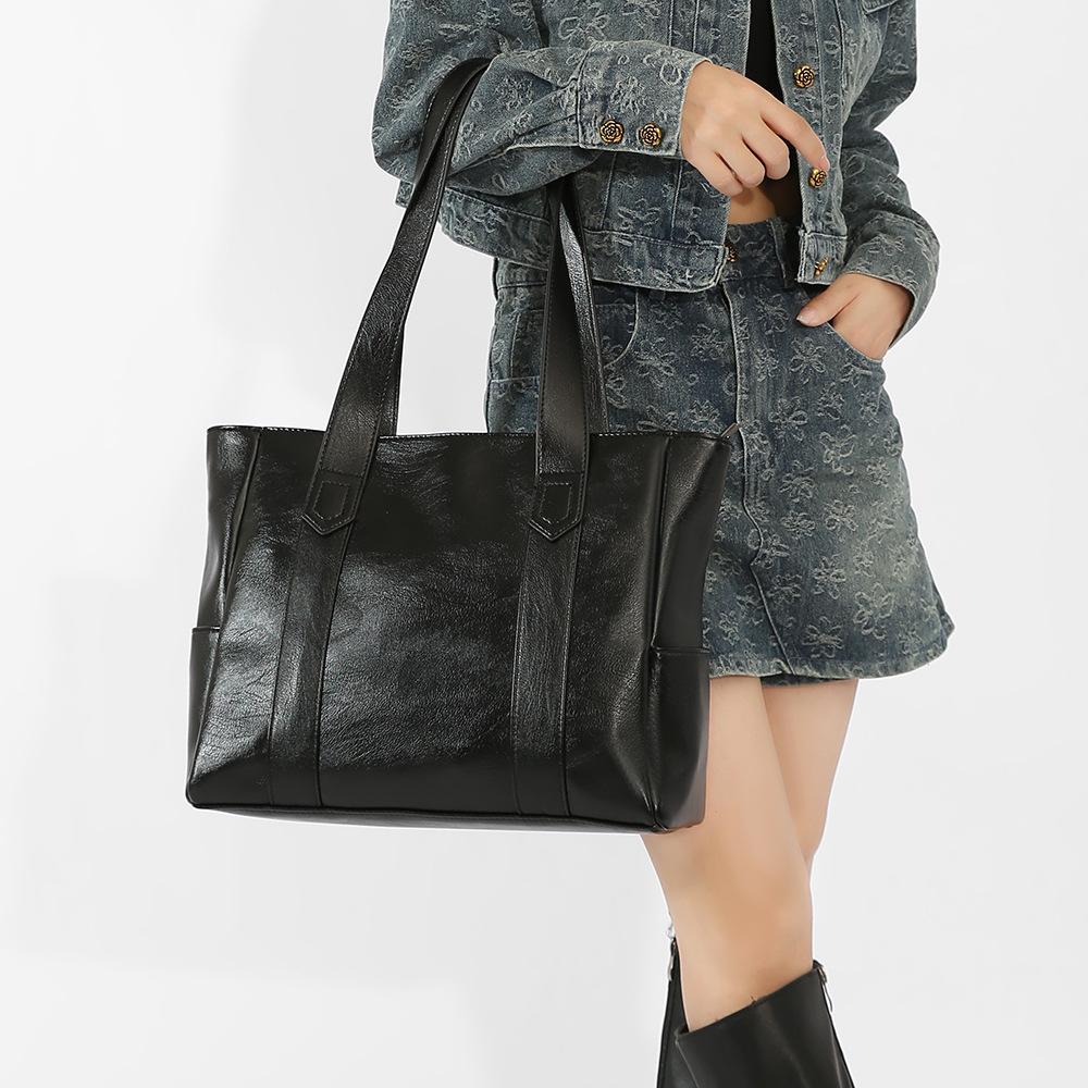 Korean Style Versatile Big Bag Female Texture Tote Women's Bag European and American Fashion Large Capacity Women's Bag