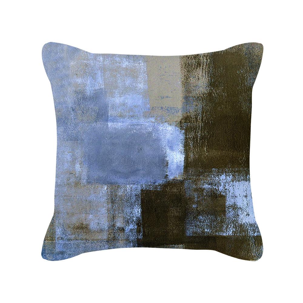 New European Style Golden Geometric Pattern Pillow Case Sofa Cushion Cover Home Supplies Pillow Case