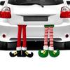 Easy Installation Elf Santa Leg Car Trunk Clip Decoration Christmas Ornament Holiday Party Decoration