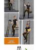 Multi-Function Thickened Carbon Steel Telescopic Ladder: Household A-Frame & Bamboo Joint Folding Engineering Ladder