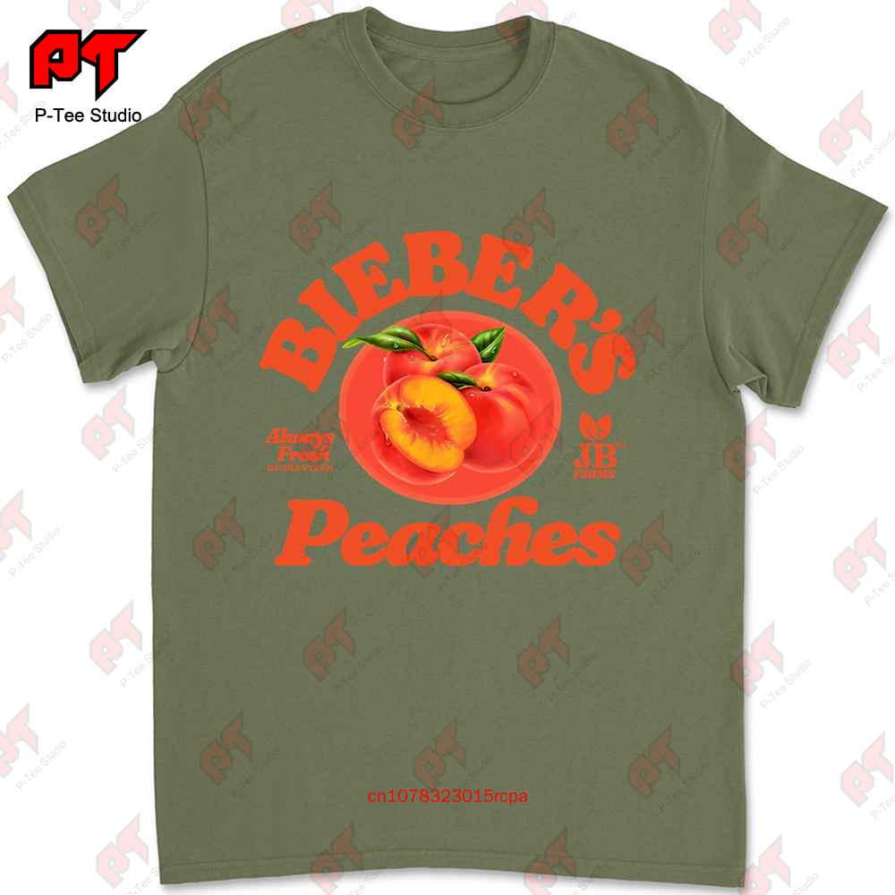 Justin Biebers Peaches Purpose Tour Tshirt Tee IAFG