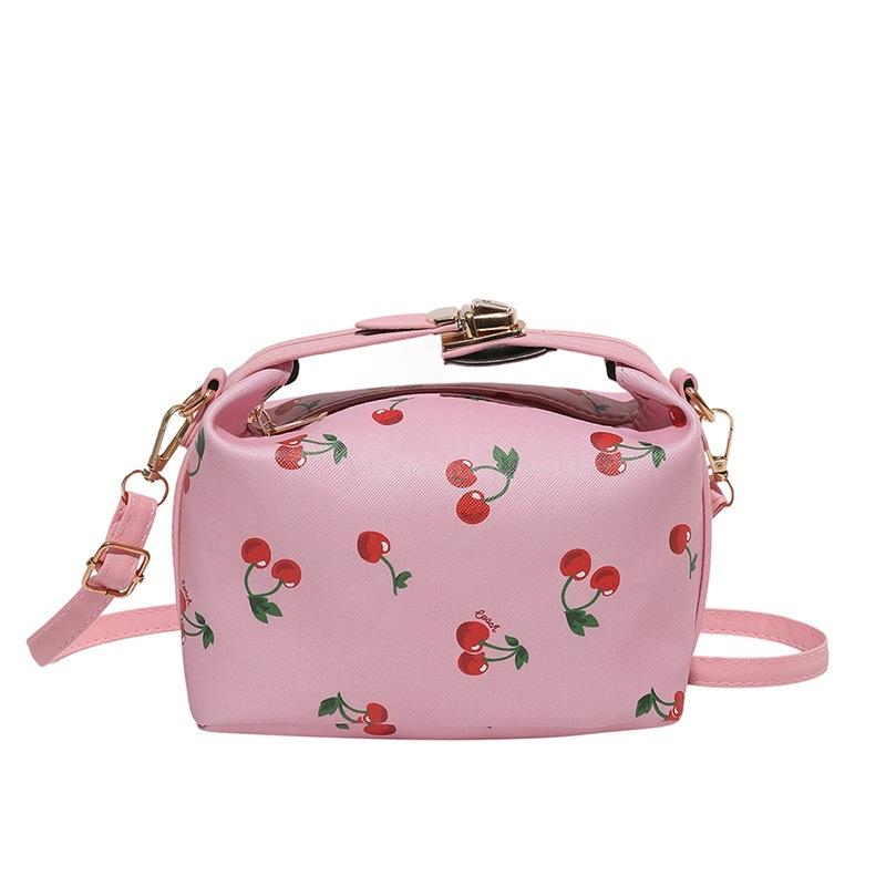Fresh Cherry Print 2025 New Summer Cute Trend Sweet Fashion Messenger Shoulder Bag