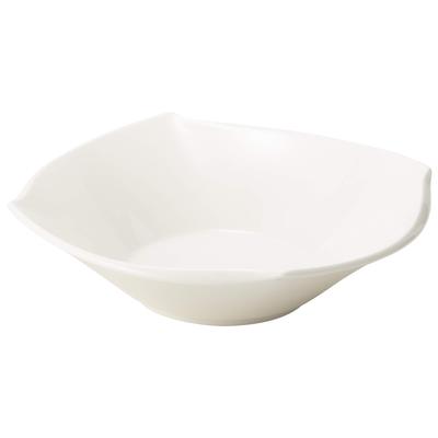 NARUMI Bowl Plate Forte White 20cm Square Microwave Warmable 50460-3455