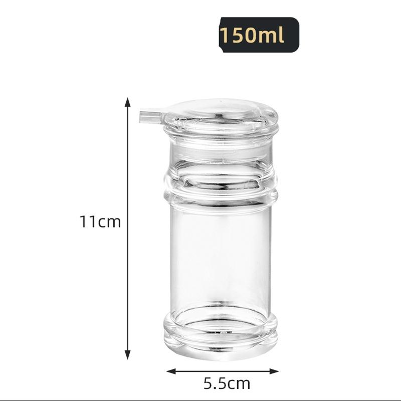 3 Sizes Transparent Oil Bottle Soy Sauce Vinegar Seasoning Organizers with Lid Wine Pot Olive Oil Bottle Kitchen Supplies
