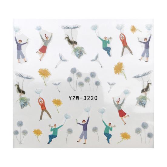 10Pcs Fingernails Decals Stunning Visual Effect Decorative Eco-Friendly Delicate DIY Nail Art Paper Transfer Decal for Manicure Store
