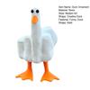 Funny Middle Finger Duck Decoration Resin Craft Desktop Cute Little Duck Figurine Sculpture Statue Ornament Home Office Decor Housewarming Gift