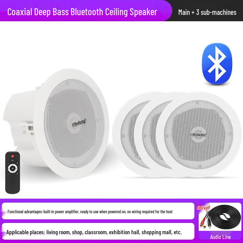 QIASHENG Commercial Bluetooth Ceiling Speaker System