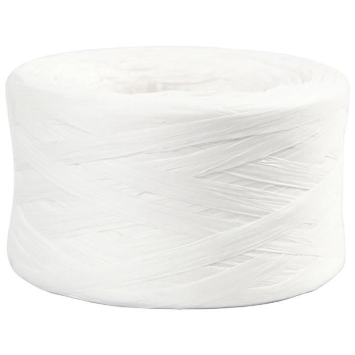 Natural Raffia 7-8 Mm - 100 M - Several Colors Available White