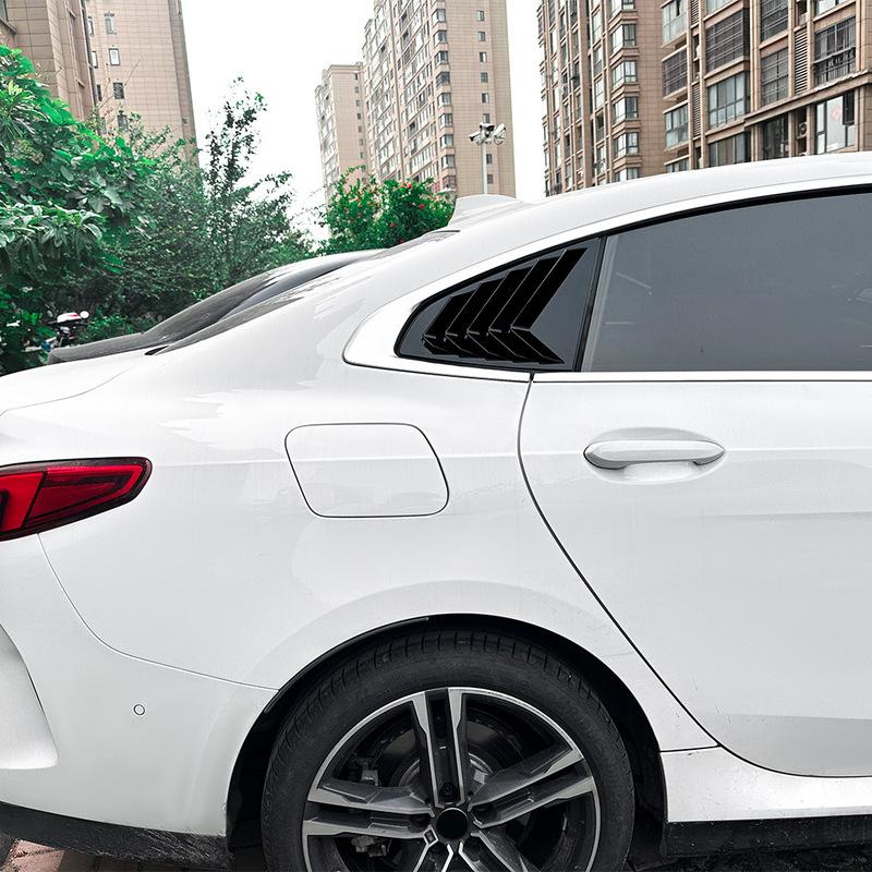 For BMW 2 Series F44 - ABS Rear Side Window Louver Shutter Trim Rear Side Glass Windshield Sun Shade Triangle Trim