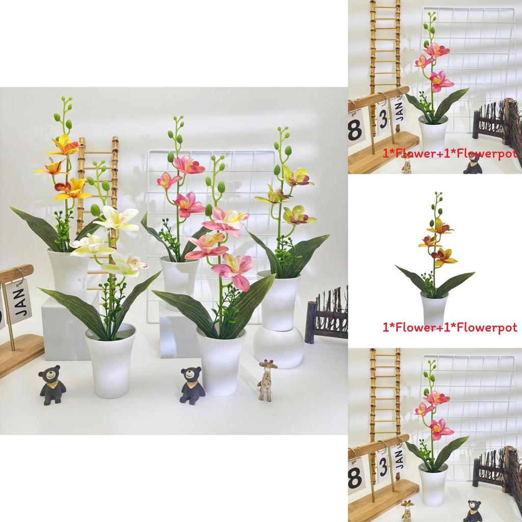 Orchid Artificial Plant For Wedding Decor With Realistic Design For Photography And Home Display