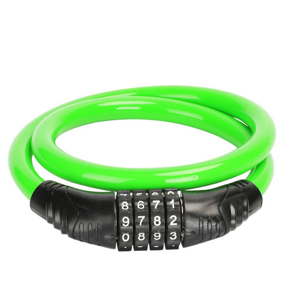 4 Digital Code Bicycle Cable Lock Anti-theft Alloy Steel MTB Road Bike Cable Code Combination Password Lock Security Padlock