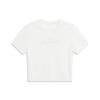 Soft Minimalist Letter Round Neck Short Sleeve T-Shirt Women Tops ATSW272-7