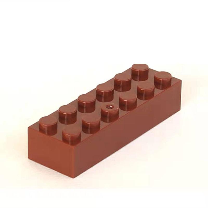 100g 2x6 Dot DlY Assembling Modules ThickFigures Bricks Educational Toy Creative Design SizeCompatible Equipped With Durable Plastic Playthings for