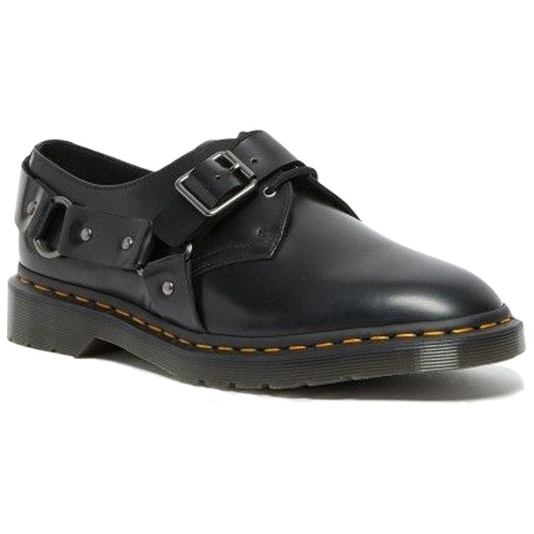 New Dr.Martens Henree Polished Smooth Leather Buckle 'Black' 27488001