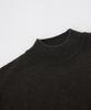 BELLIEF Merino Wool Moc-Neck Knit (Brown)
