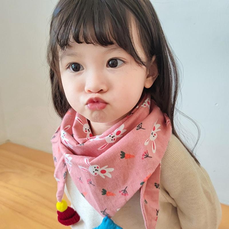 Cute Children Scarf Versatile & Warm Shawl Cotton Baby Neck Towel Multi Functional Scarf Lightweight for Boys & Girls