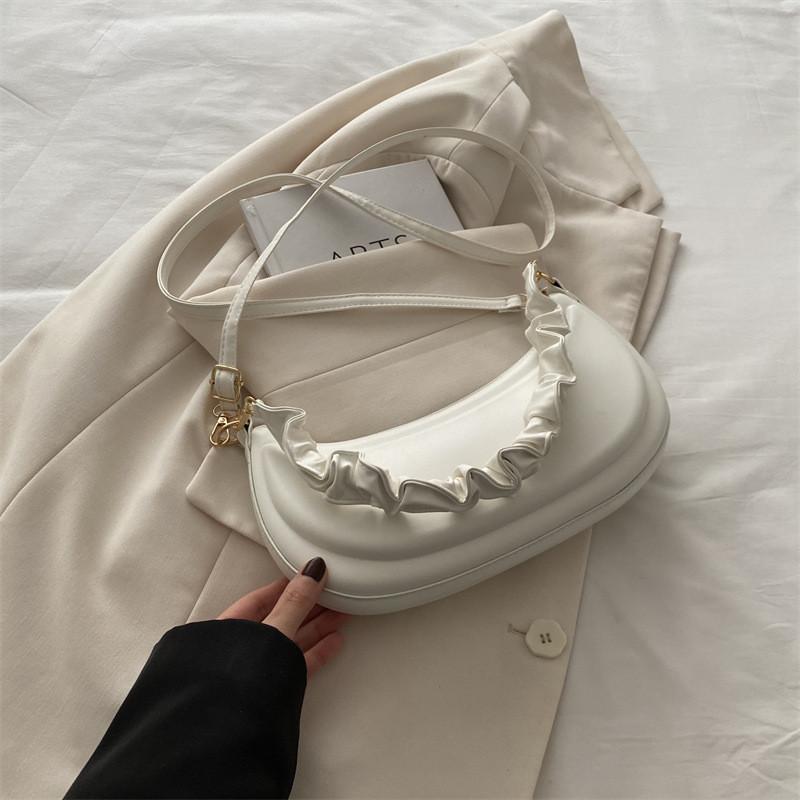 Fashionable Street Style Crossbody Bag For Women s Casual Daily Wear белый