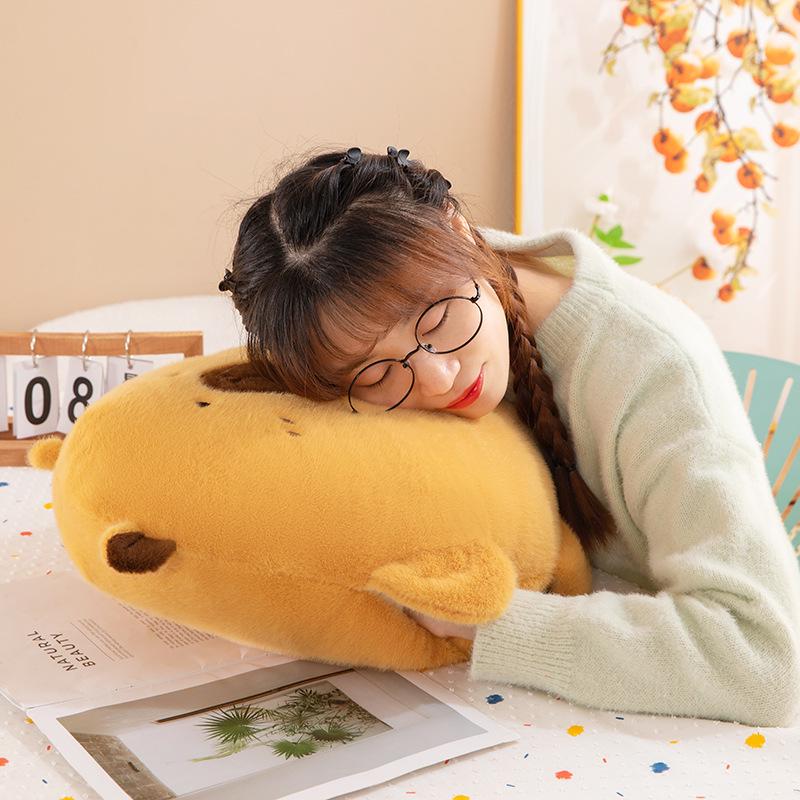 Capybara Plush Hand Warmer Pillow - Cute Winter Doll for Students