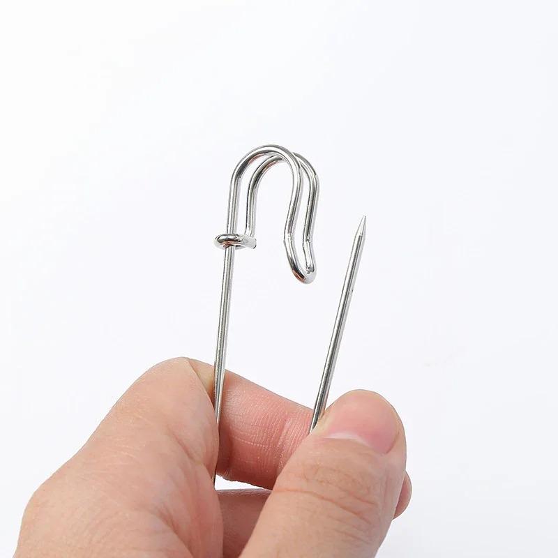 Havey Duty Large Safety Pins Metal Spring Lock Pin Fasteners for Brooch Making Needles Crafts Clothing