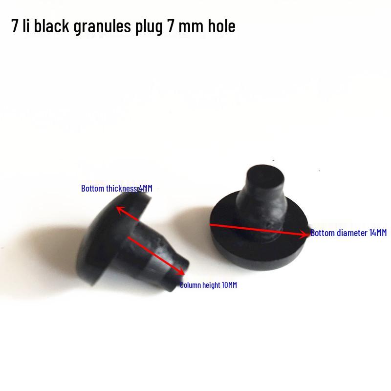 Weiße Gummi-Stuhl- und Hockerbein-Pads: 5-10-Loch-Stecker, Kollisionsschutz, Rutschfeste Fußnägel mit Edelstahl.