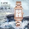 Megir Ladies Watches Rose Gold Luxury Women Bracelet Watch for Lovers Fashion Girl Quartz Wristwatch Clock Relogio Feminino 1079