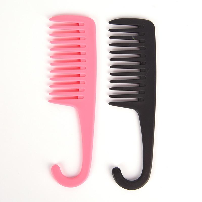 Large Wide Tooth Combs Of Hook Handle Detangling Reduce Hair Loss Comb Pro Hairdress Salon Dyeing Styling Brush Tools