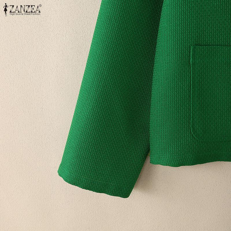 ZANZEA Women Autumn Casual Long Sleeve Thin Cardigan Outwear