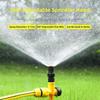 Garden lawn irrigation sprinkler automatic 360 degree rotation with adjustable nozzle for series connection and fine mist spray