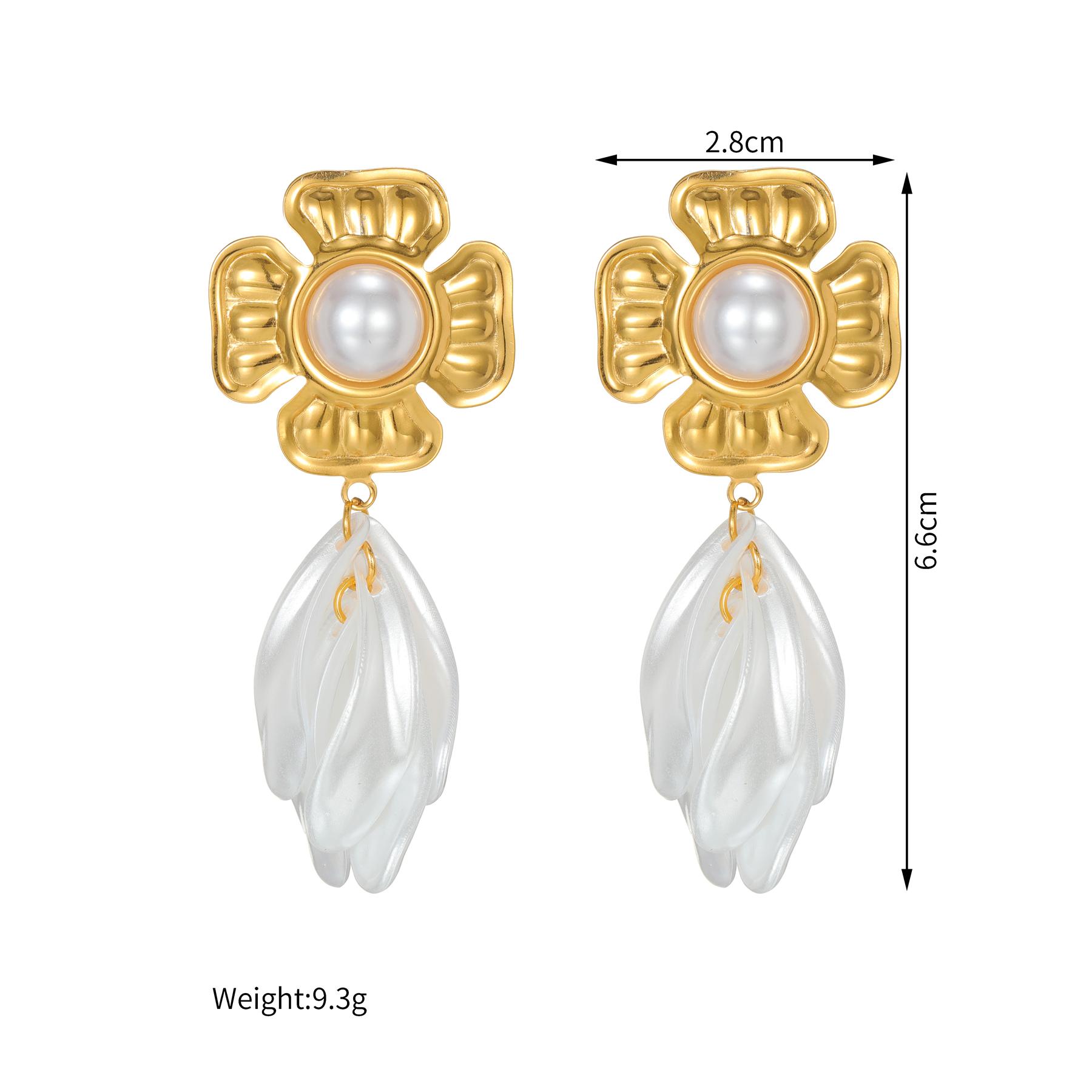 

Atoztide Bohemia Abalone Shell Long Tassel Earring For Women Stainess Steel Multiple Style Heart Flower Drop Earring Jewlry Gift