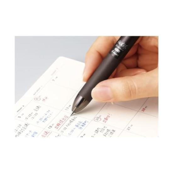 PILOT FriXion Ball 3 Slim Ballpoint PLKFBS60EFB 0.5mm 3-Color Pen, Black,