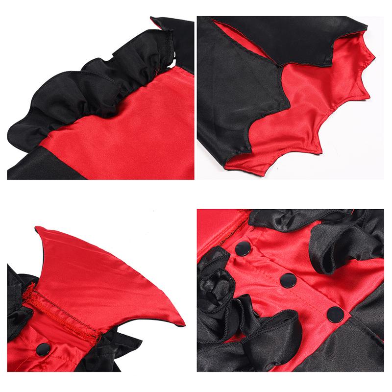Personalized Cat Halloween Costume Humor Vampire Cosplay Gathering Balck Designer Cat Dress Pet Festive Atmosphere Costume