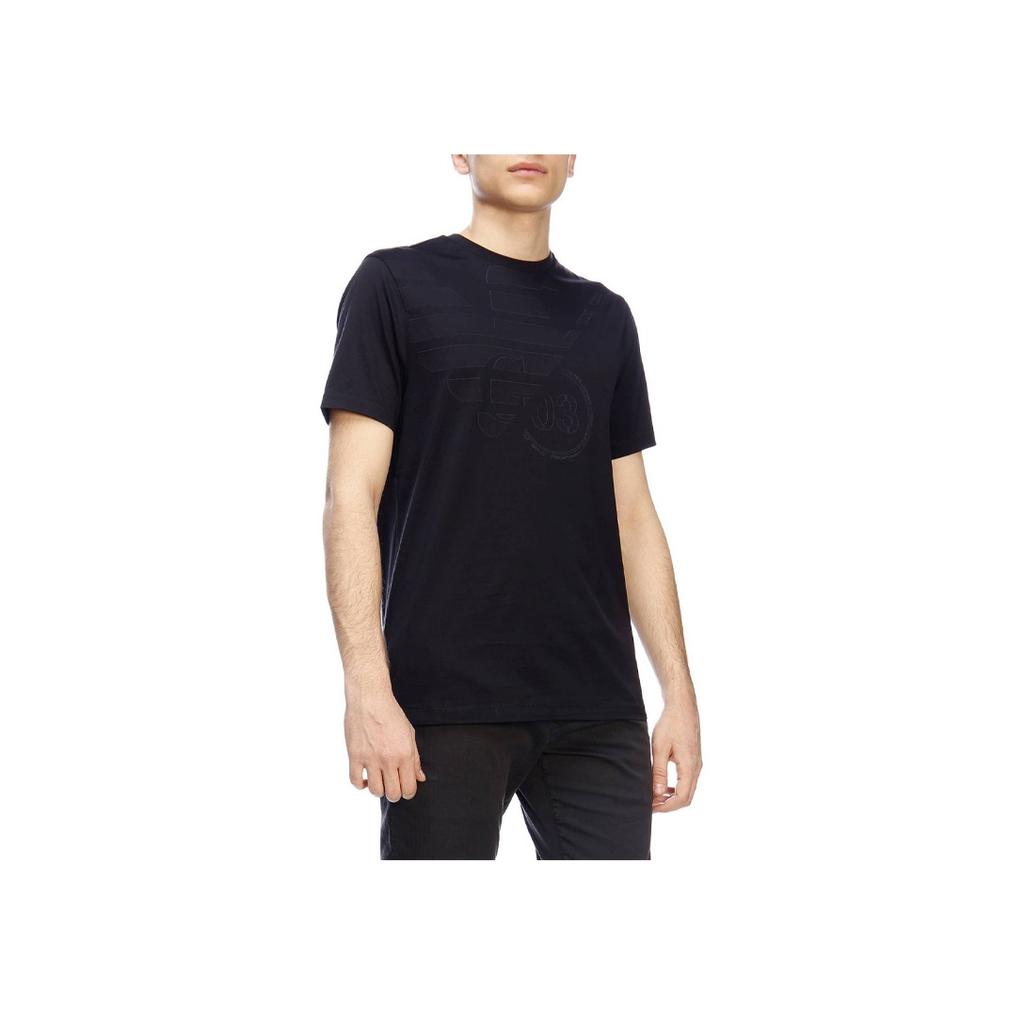 Emporio Armani Cotton Crew Neck Pullover Short Sleeve T-Shirt Men Tops Navy-Blue 3G1TL1-1JTUZ-F997