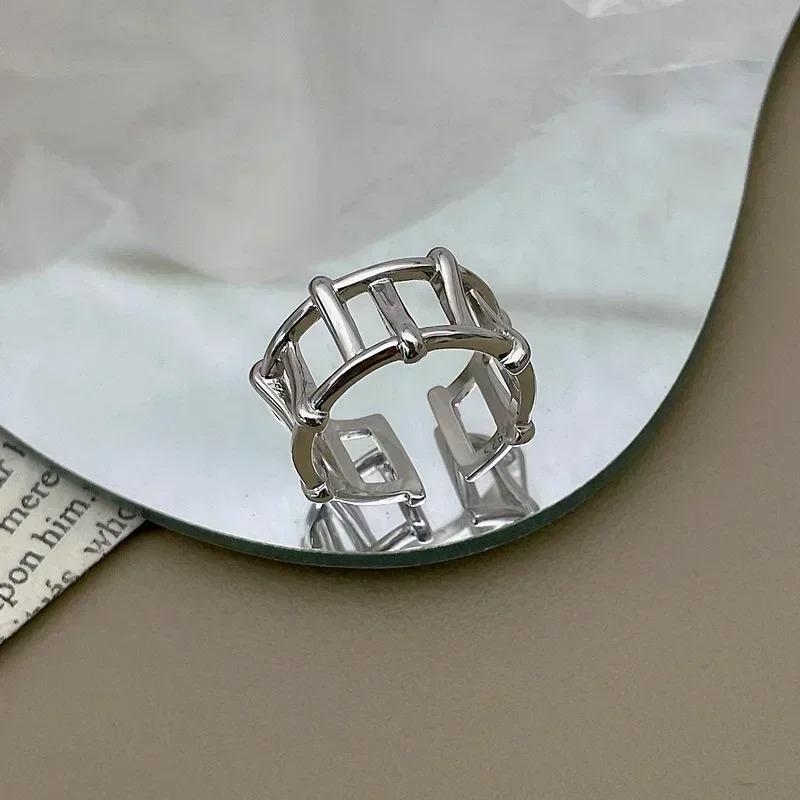 New Design Rings for Women Geometric Irregular Adjustable Opening Finger Ring Luxury Jewelry Gifts Party Accessories Ring