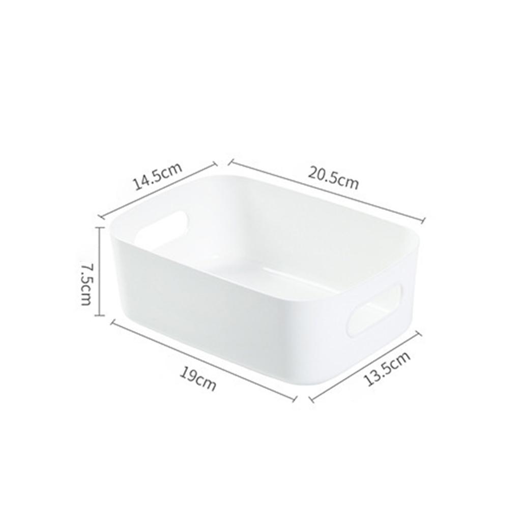Desktop Storage Box Table Organizer Dormitory Sundries Plastic Cosmetic Storage Box Bathroom Kitchen Sorting Storage Basket Bins
