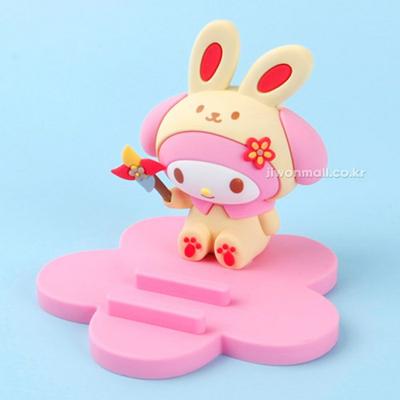 Sanrio Rabbit Costume Figure Holder Cell Phone Character, My Melody, 1 Korean Popular Toys