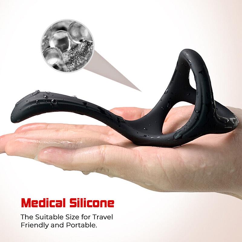 Weicher Penisring aus Silikon für Männer, Verzögerungsschleife, Penis-Sexspielzeug für Männer, Penisringe, Erotikartikel, verzögerte Ejakulation, Leinen-Düsenhülle für den Penis