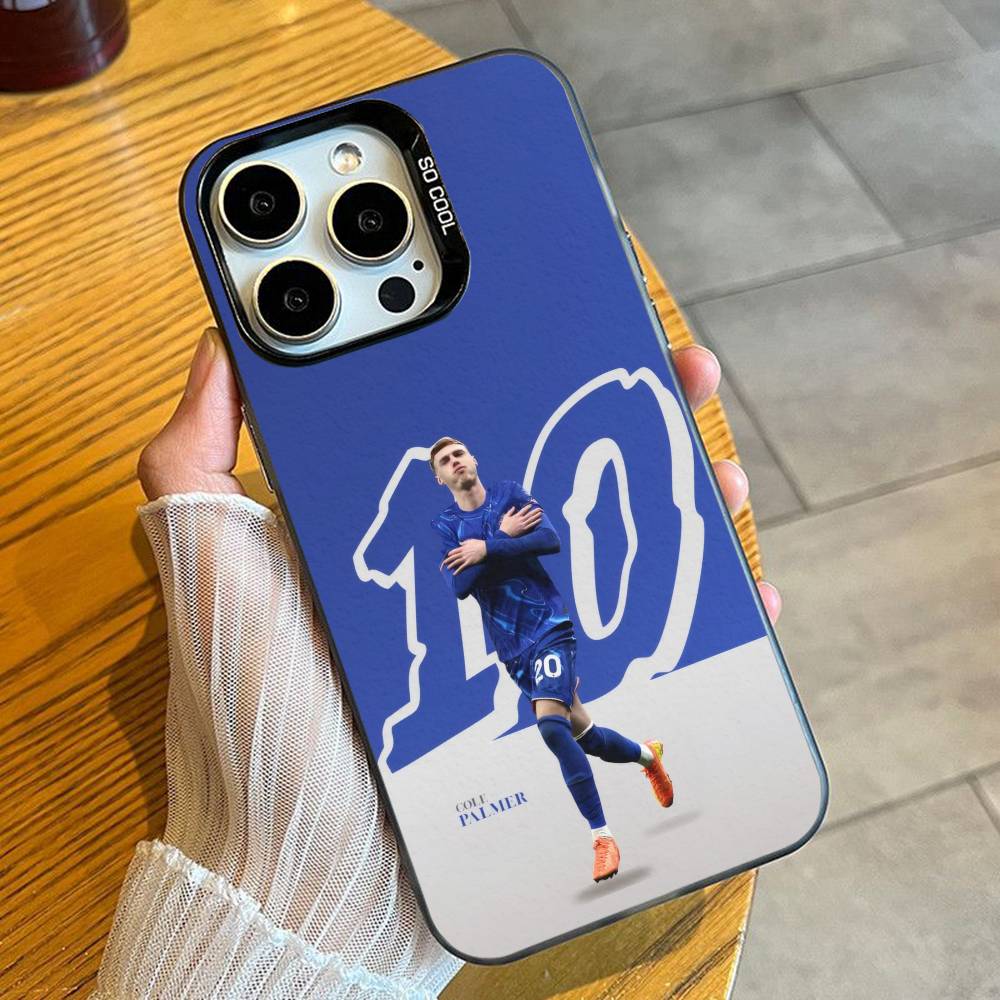 

C-Cole COLD P-Palmer FOOTball Player Phone Case For iPhone 16 17 15 14 12 13 Pro Max Black Candy Matte Shockproof Cover iPhone16se4