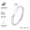 Silver Gold Color Couple Rings Stainless Steel Engagement Wedding Bands Jewelry Gifts Never Fade