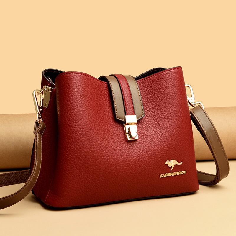 High-quality PU Leather Bucket Bags Luxury designer For Women Small Shoulder Messenger Bag Lady Fashion Handbags Luxury Totes
