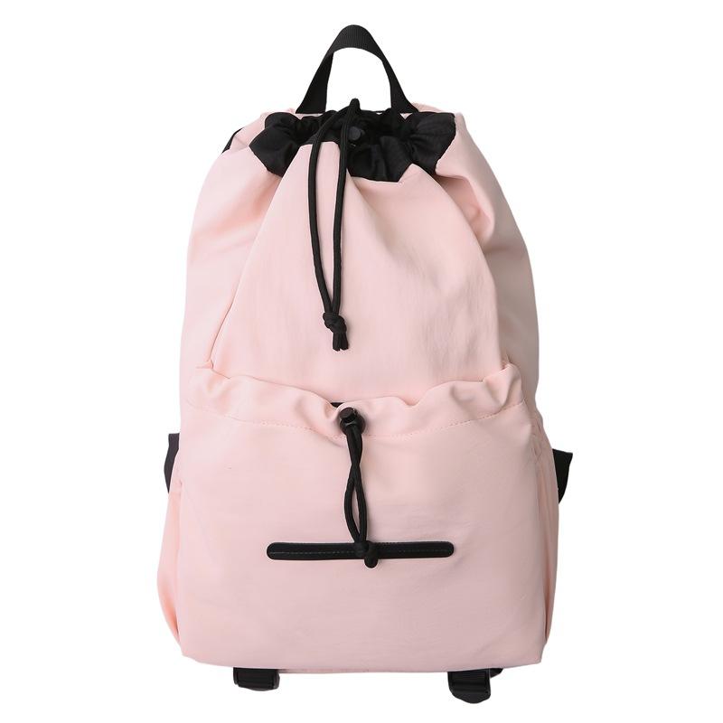 Student Schoolbag Lightweight Sports Backpack Women's Drawstring Backpack