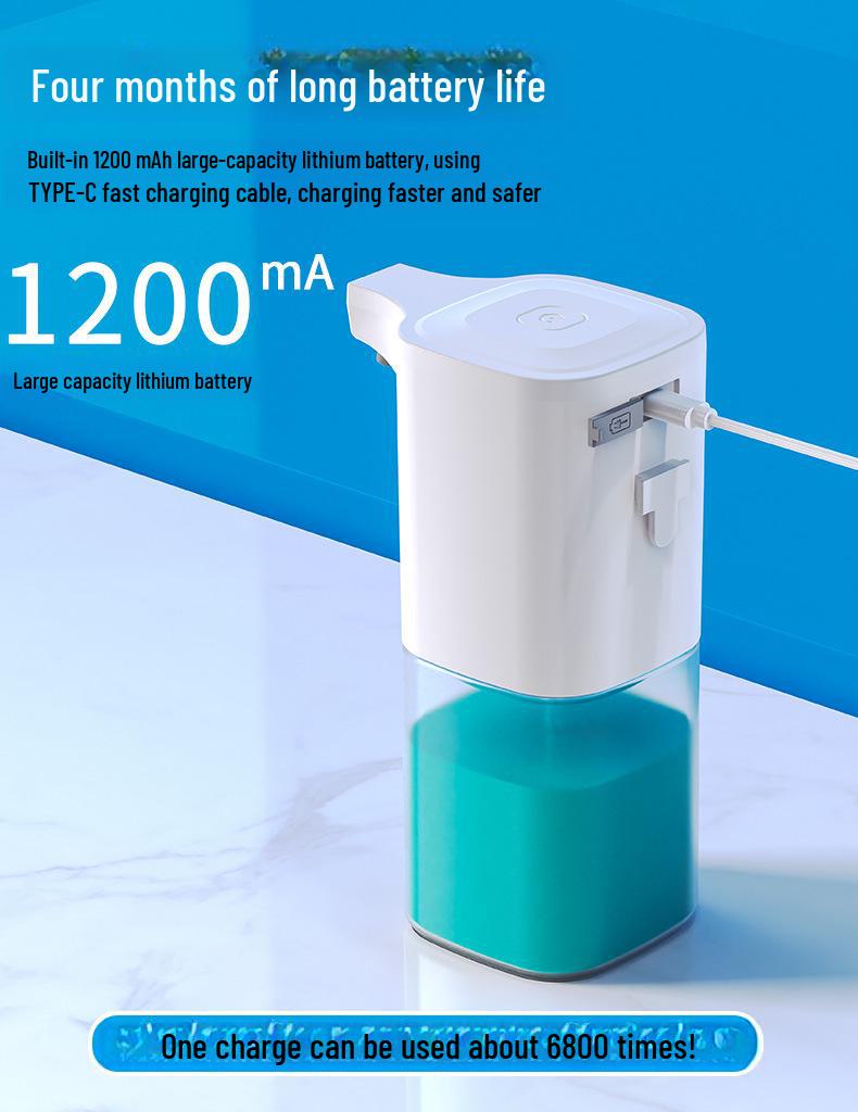 Dispensador Automático de Jabón y Desinfectante de Pared con Tecnología de Inducción